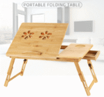 Wooden Bamboo Desk Adjustable Portable Table