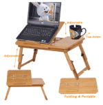 Wooden Bamboo Desk Adjustable Portable Table - Image 4