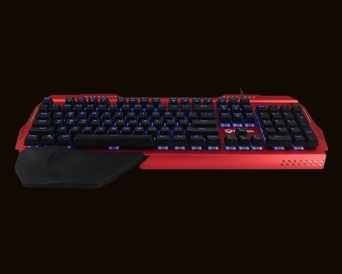 MeeTion MT-MK20 Mechanical Gaming Metal Keyboard Red - Image 3
