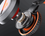 Meetion MT-HP021 Gaming Headset Backlit 3.5mm Audio Pin *1 with  Audio and USB - Black Orange - Image 4