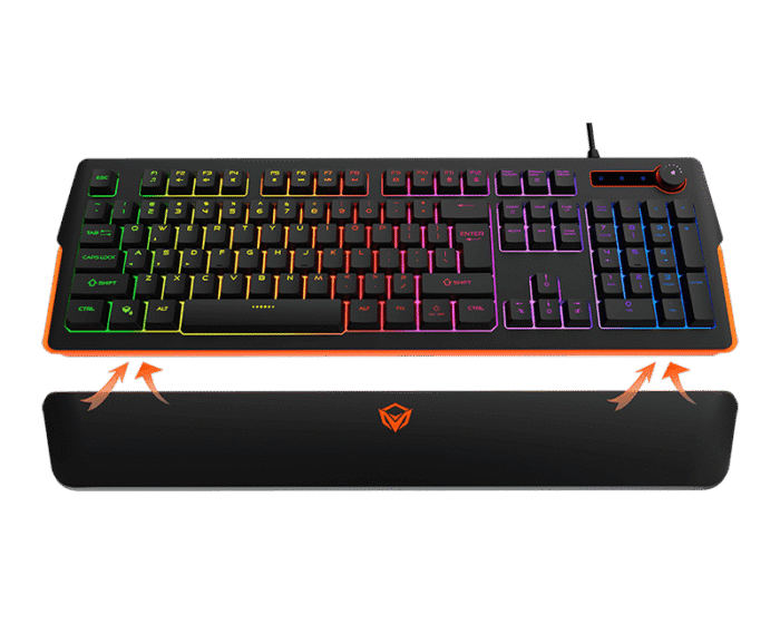 Meetion MT-K9520 Magnetic Wrist Rest RGB Gaming Keyboard - Image 2