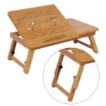 Wooden Bamboo Desk Adjustable Portable Table - Image 3