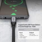 Unitek C14082ABK USB-C Cable 1m With 4K@60Hz, 10Gbps Data & PD 100W - Image 3