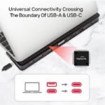 Unitek D001A uHUB S7+ 7 in 1 Universal Docking Station - USB3.1 Type-C Universal Docking Station - Image 6
