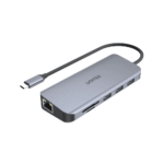 Unitek D1026B 9-in-1 Type-C Hub (USB3.0*3+HDMI+VGA+RJ45+Card Reader+PD 100W)