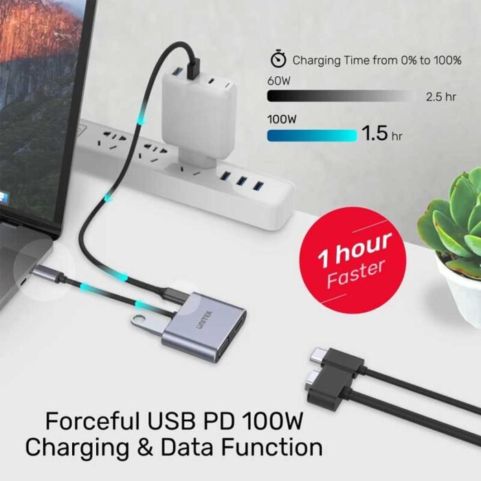Unitek D1049A 4-in-1 USB Type-C Hub - Image 2
