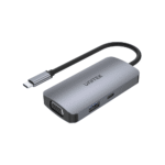 Unitek D1051A 5-in-1 USB3.1 Type-C Hub with MST (USB3.0 + 2*HDMI + VGA + PD 100W)