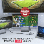 Unitek D1051A 5-in-1 USB3.1 Type-C Hub with MST (USB3.0 + 2*HDMI + VGA + PD 100W) - Image 4