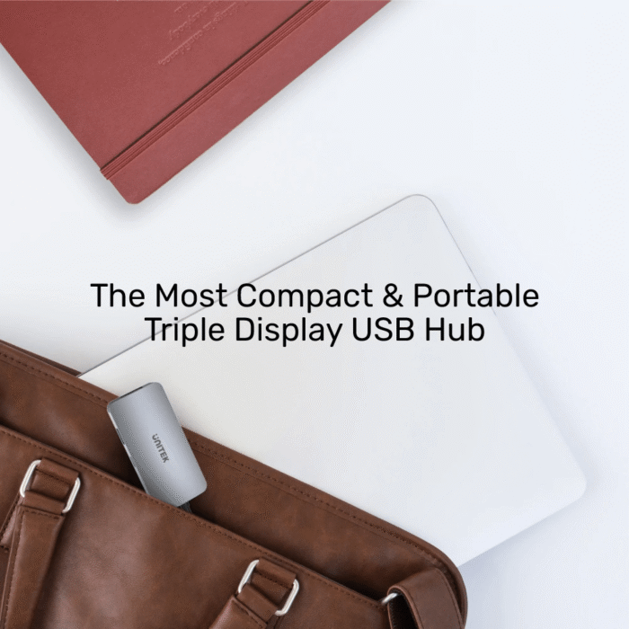 Unitek D1051A 5-in-1 USB3.1 Type-C Hub with MST (USB3.0 + 2*HDMI + VGA + PD 100W) - Image 7