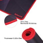 Redragon Capricorn P012 Mouse Pad with Stitched Edges - Black and Red - Image 3