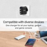 Unitek P1103A 60W USB-C PD QC3 3-Port Wall Charger UK Type - Image 2