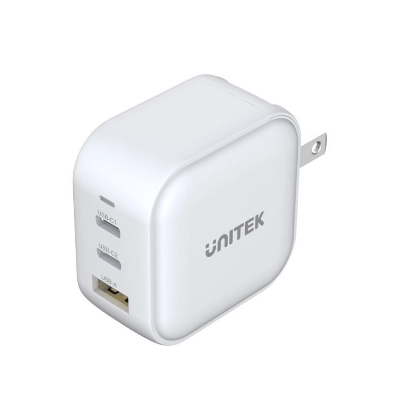 P1108AWH.jpg Unitek P1108AWH 66W 3in1 GaN Travel Charger White - Image 1