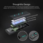 Unitek S1203ABK USB3.1 Gen2 To M.2 SSD Tool-Free (PCIe/NVMe) Enclosure - Image 2