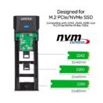 Unitek S1203ABK USB3.1 Gen2 To M.2 SSD Tool-Free (PCIe/NVMe) Enclosure - Image 7