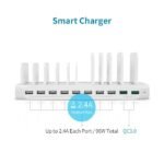 Unitek Y-2190A USB Charging Station 10 Port QC 3.0 96W - Image 5