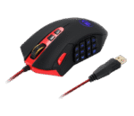 Redragon M901 Wired Gaming Mouse LED RGB with 18 Programmable Buttons and Weight Tuning - Black - Image 2