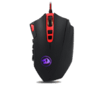 Redragon M901 Wired Gaming Mouse LED RGB with 18 Programmable Buttons and Weight Tuning - Black
