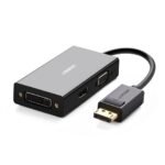 Ugreen DP110-20420 3 in 1 Displayport DP to HDMI VGA DVI Adapter 4K Male to Female