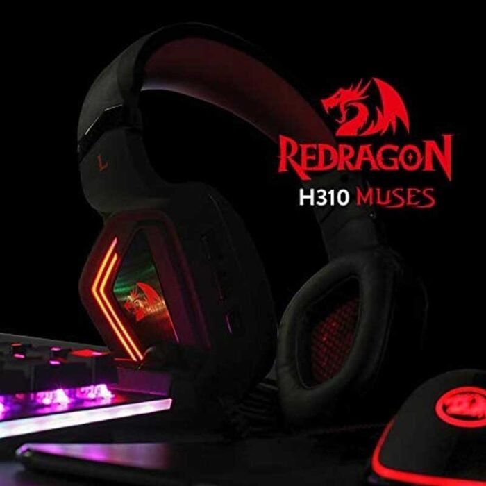 Redragon H310 MUSES Wired Gaming Headset, 7.1 Surround-Sound Pro-Gamer Headphone - Image 2