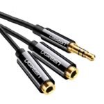uGreen 3.5mm Male to 2 Female Audio Cable 25cm