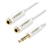 uGreen 3.5mm Male to 2 Female Audio Cable 25cm - Image 2