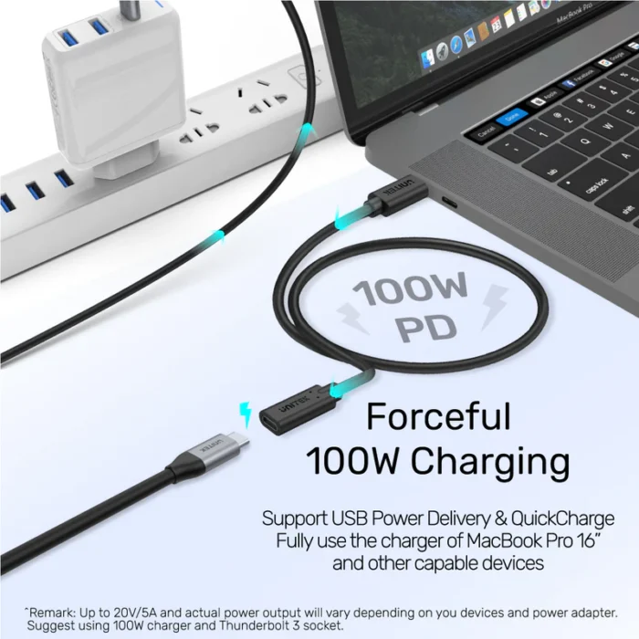 Unitek Unitek USB3.2 USB-C Extension Cable PD100W - Image 6