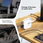 Unitek 70W Desktop Charger  4in1 GaN - white - Image 7
