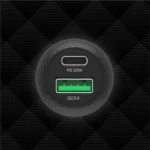 Unitek Powertrain Duo 38W Two Ports Car Charger with PD and QC - Image 3