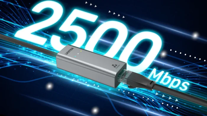 Unitek Hybrid USB-C/ USB-A to 2.5G Gigabit Ethernet Adapter - Image 7