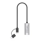 Unitek Hybrid USB-C/ USB-A to 2.5G Gigabit Ethernet Adapter - Image 3
