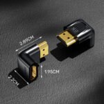 Unitek 8K HDMI 90 and 270 Degree Right Angle Adapter - Image 4