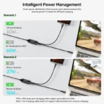 Unitek Type-C to Dual Type-C Charging Cable - 100W Fast Charging - Image 7