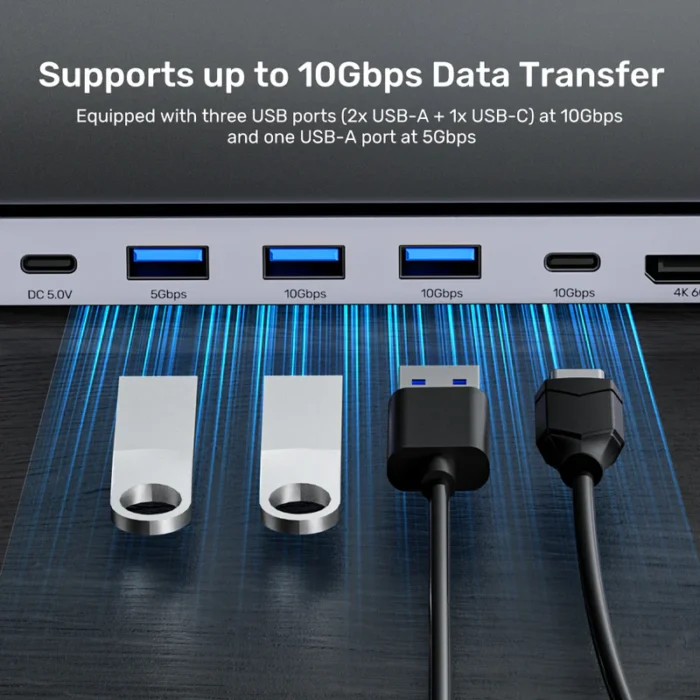 Unitek uHUB15+ USB-C Triple 4K KVM Docking Station - Image 6