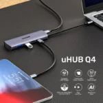 Unitek uHUB Q4 4-in-1 10Gbps USB-C Hub with 2 USB-A & 2 USB-C Ports - Image 5