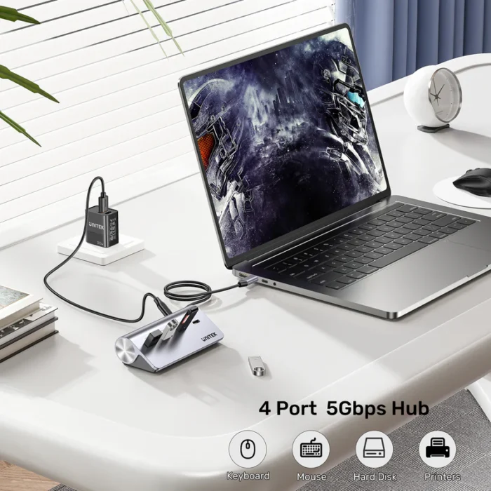 Unitek uHUB Q4 4-in-1 USB-C Hub - Image 6
