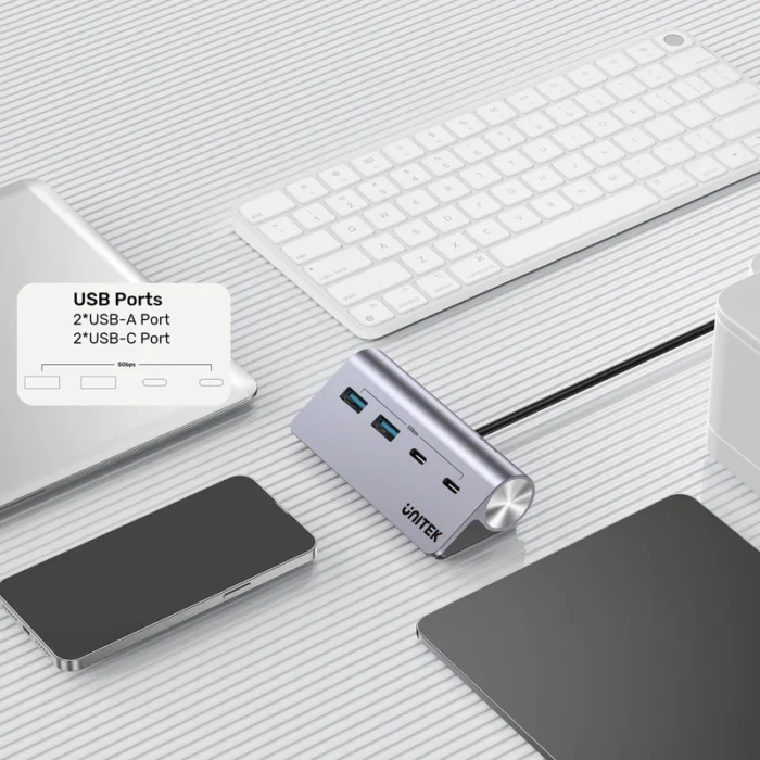 Unitek uHUB Q4 4-in-1 USB-C Hub - Image 4