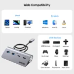 Unitek uHUB Q4 4-in-1 USB-C Hub - Image 3