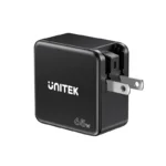 Unitek 65W GaN Wall Charger with US/UK/EU Plugs, Black - Image 3