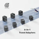 Unitek 35W Universal Travel Adapter with EU/UK/US/AU Plugs, Black - Image 9