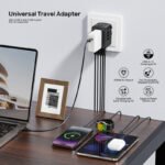 Unitek 35W Universal Travel Adapter with EU/UK/US/AU Plugs, Black - Image 7
