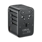 Unitek GaN 65W Universal Travel Adapter with EU/UK/US/AU Plugs, Black - Image 3