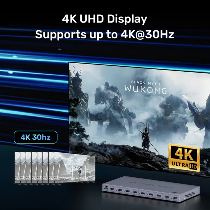 Unitek 4K HDMI Splitter 1 In 8 Out - Image 4