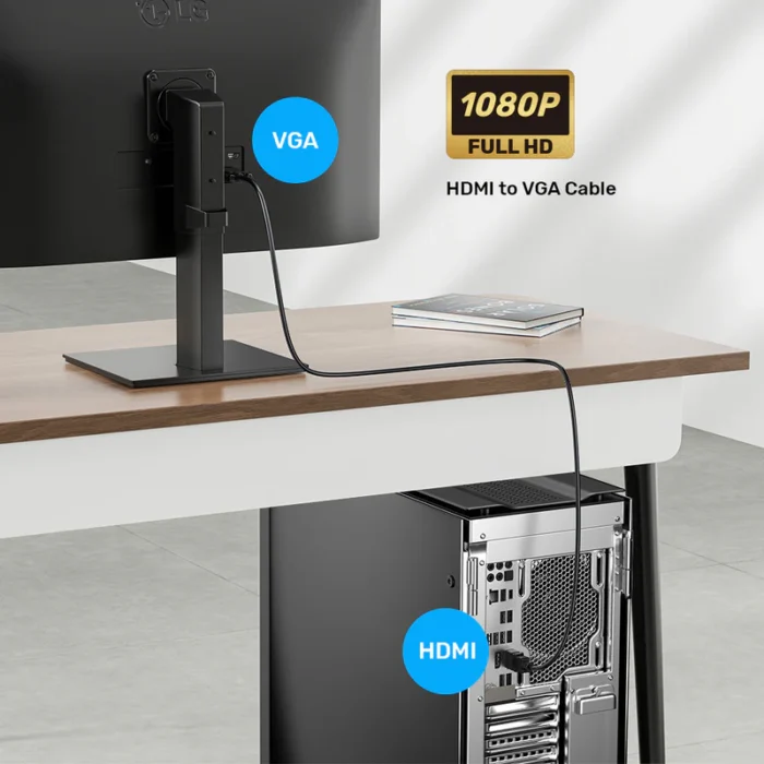 Unitek HDMI to VGA Cable 2M - Image 4