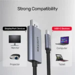Unitek 4K 60Hz USB-C to DisplayPort 1.2 Cable - Image 4