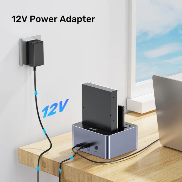 Unitek 10Gbps Dual-Bay SATA Docking Station - Image 5