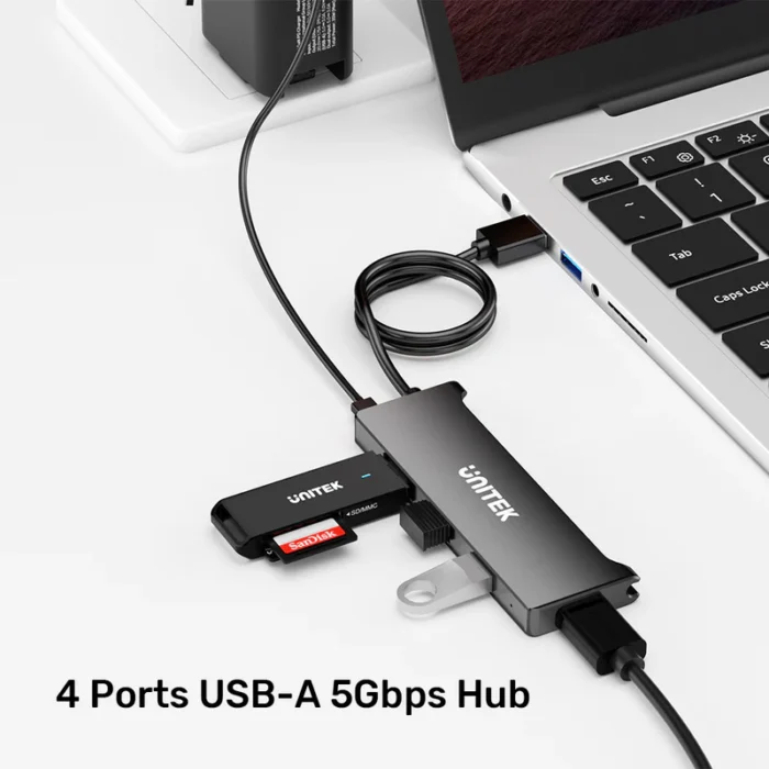 Unitek 4 Ports USB-A 5Gbps Hub - Image 3