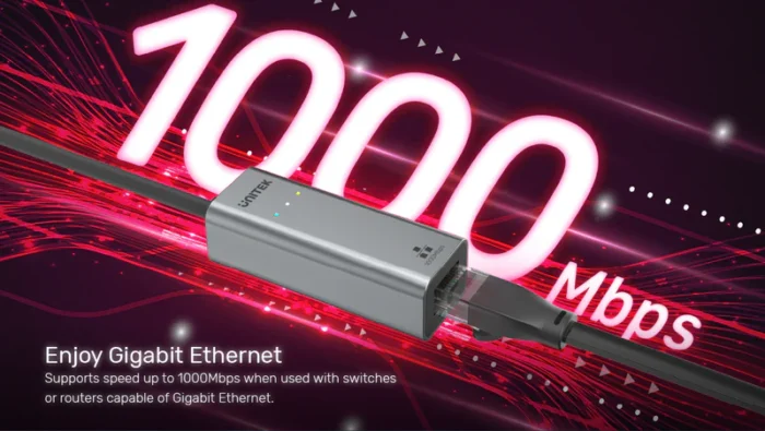 Unitek USB-A to Gigabit Ethernet Adapter - Image 7