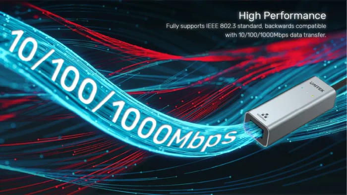 Unitek USB-A to Gigabit Ethernet Adapter - Image 6