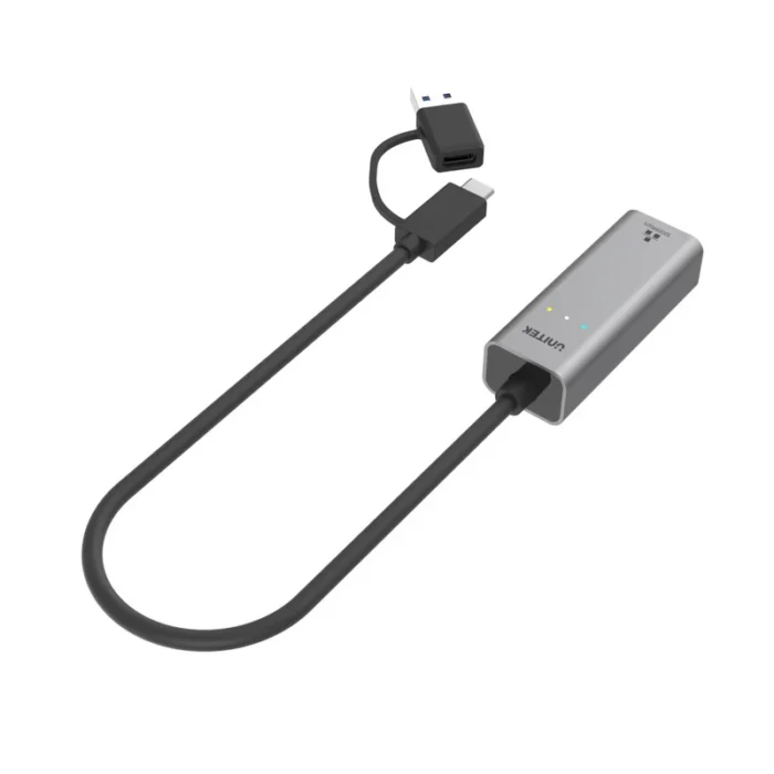 Unitek USB-C / USB-A to Gigabit Ethernet Adapter - Image 2