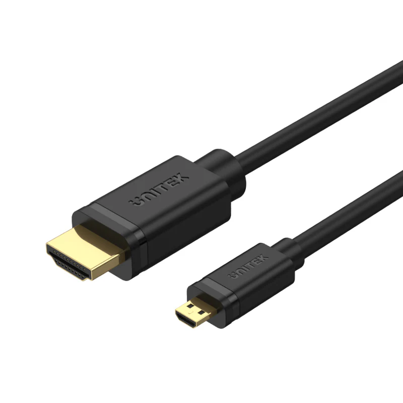 Y-C182_01_Front Unitek 4K 60Hz High Speed Micro HDMI to HDMI Cable 2M - Image 1